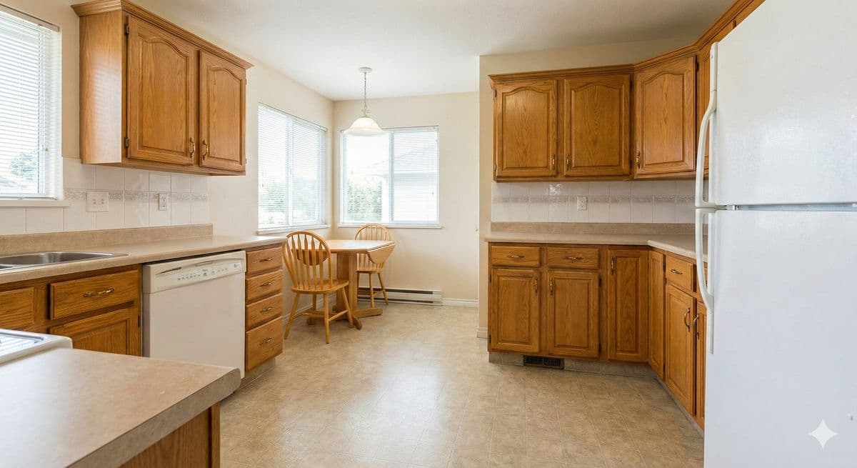 Original kitchen — before